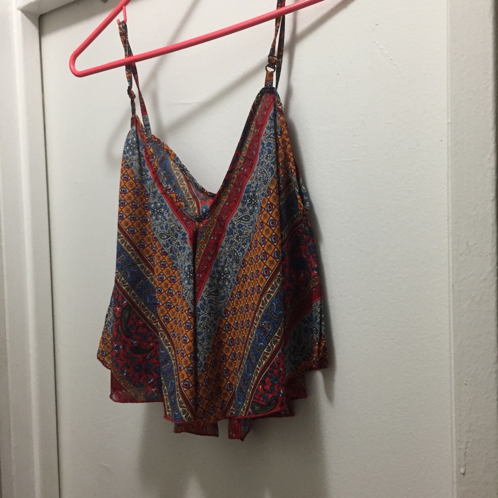 70s hippie Boho crop top